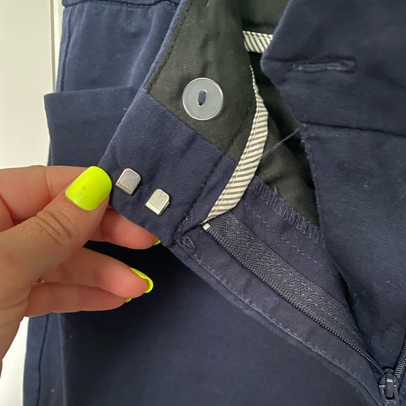 Worthington ankle length pants. Mid rise. Navy Blue - Picture 2 of 4